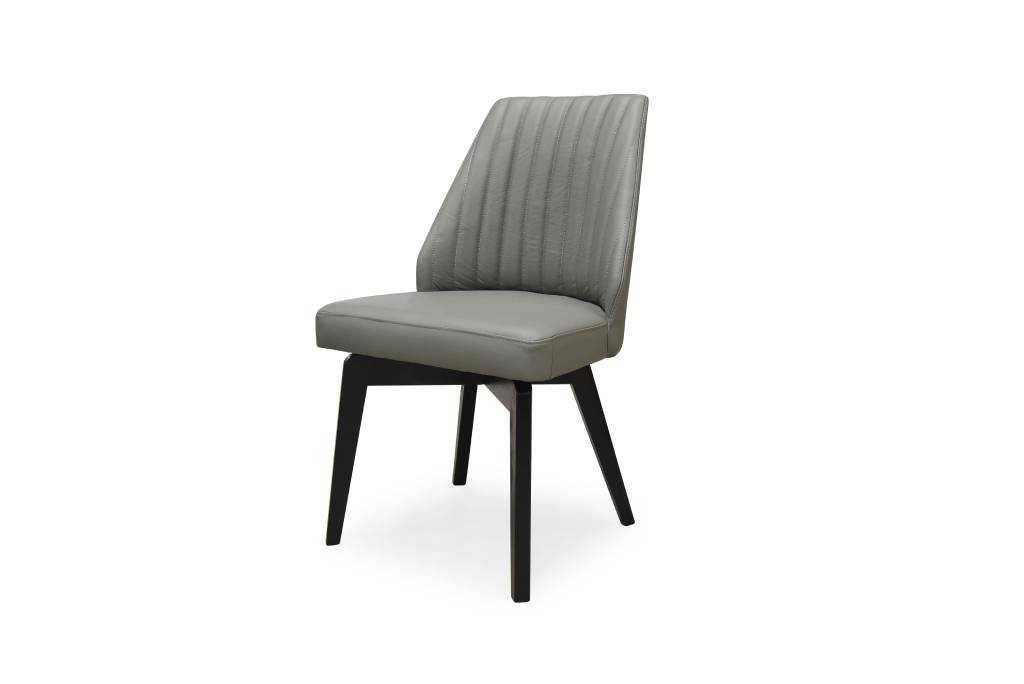 VI Roma Leather Dining Chair with Tiber Legs