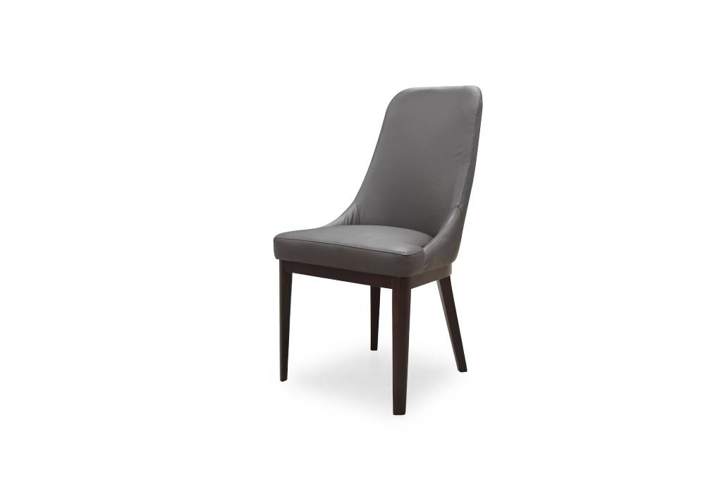 VI Sydney Leather Upholstered Timber Leg Dining Chair