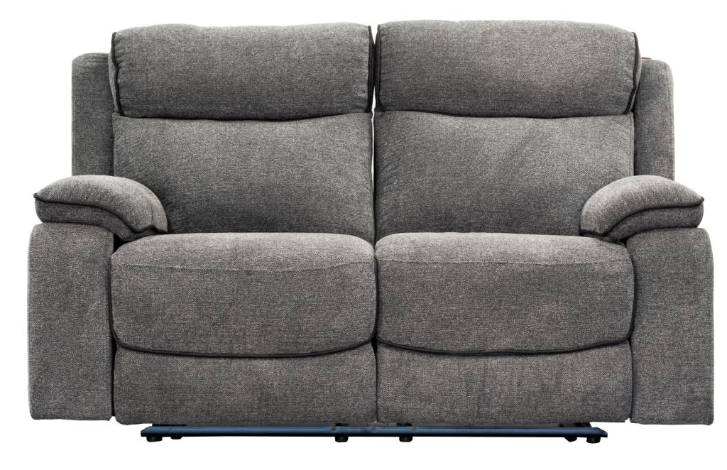 VI Archie 2 Seater Fabric Manual Recliner Lounge