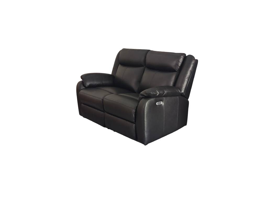 VI Pinnacle Leather Upholstered 2 Seater Electric Recliner Lounge