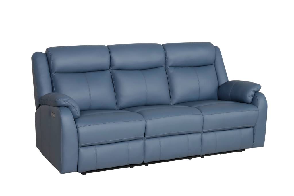 VI  Pinnacle 3 Seater Leather Recliner Lounge with 2 Single Recliners Set