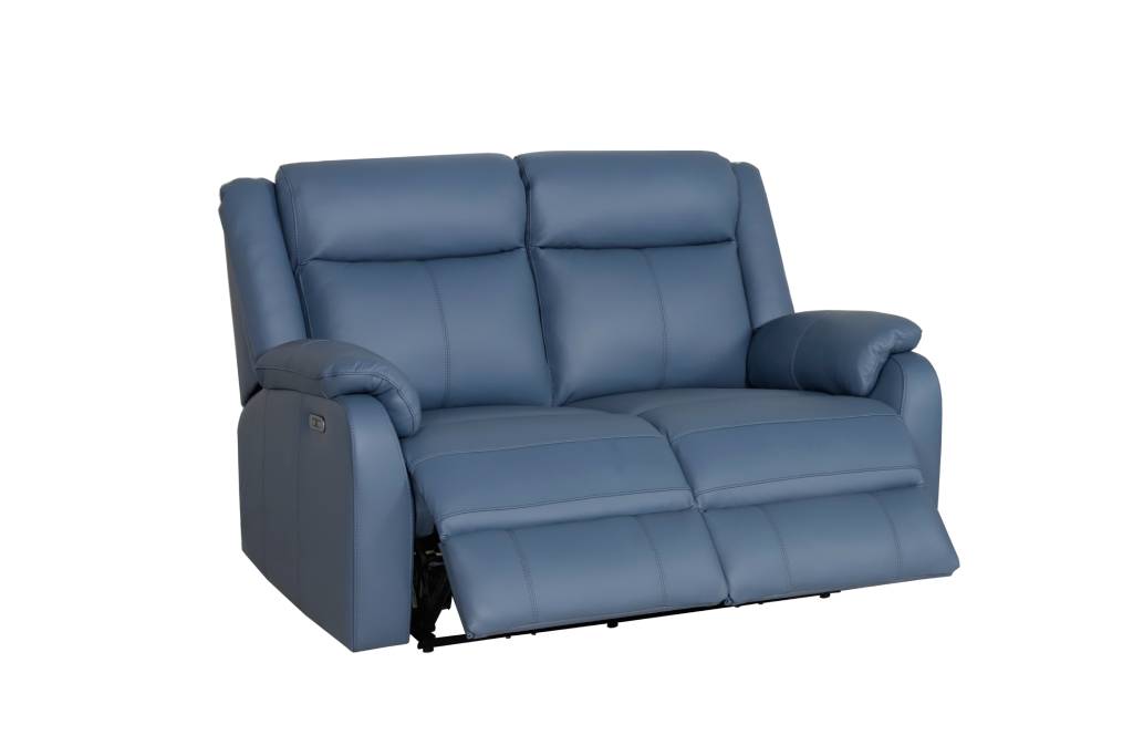 VI Pinnacle Leather Upholstered 2 Seater Electric Recliner Lounge