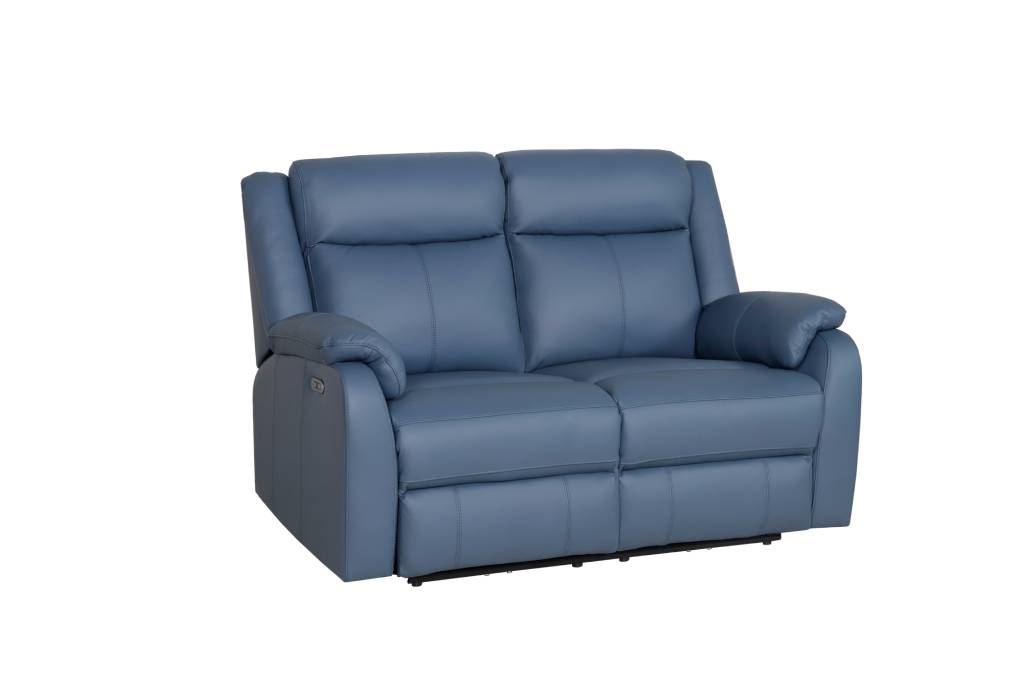 VI Pinnacle Leather Upholstered 2 Seater Electric Recliner Lounge