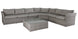 VI Amalfi Wicker Weaving 6 Seater Outdoor Modular Sofa Set