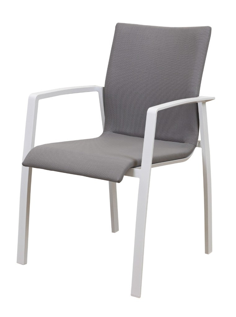 VI Baska Aluminium Framed Outdoor Stackable Dining Chair