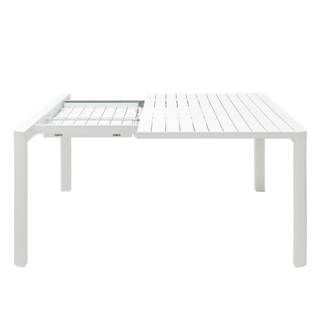 VI Baska Aluminium Extendable Outdoor Dining Table with 4 Chair Set