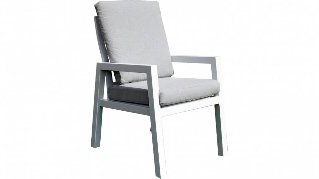 VI Burano Aluminium Outdoor Stackable Dining Chair with Cushion