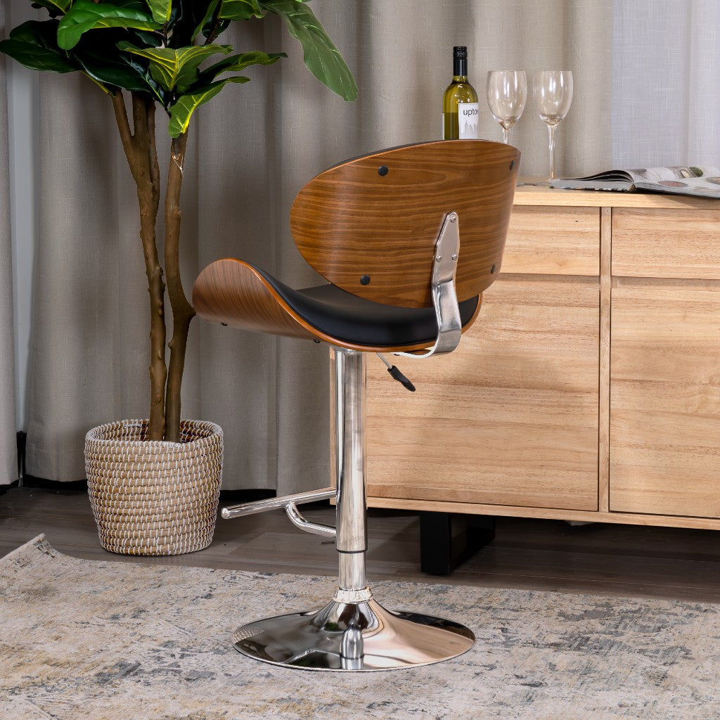 VI Monaco PU Upholstered Height Adjustable Bar Stool