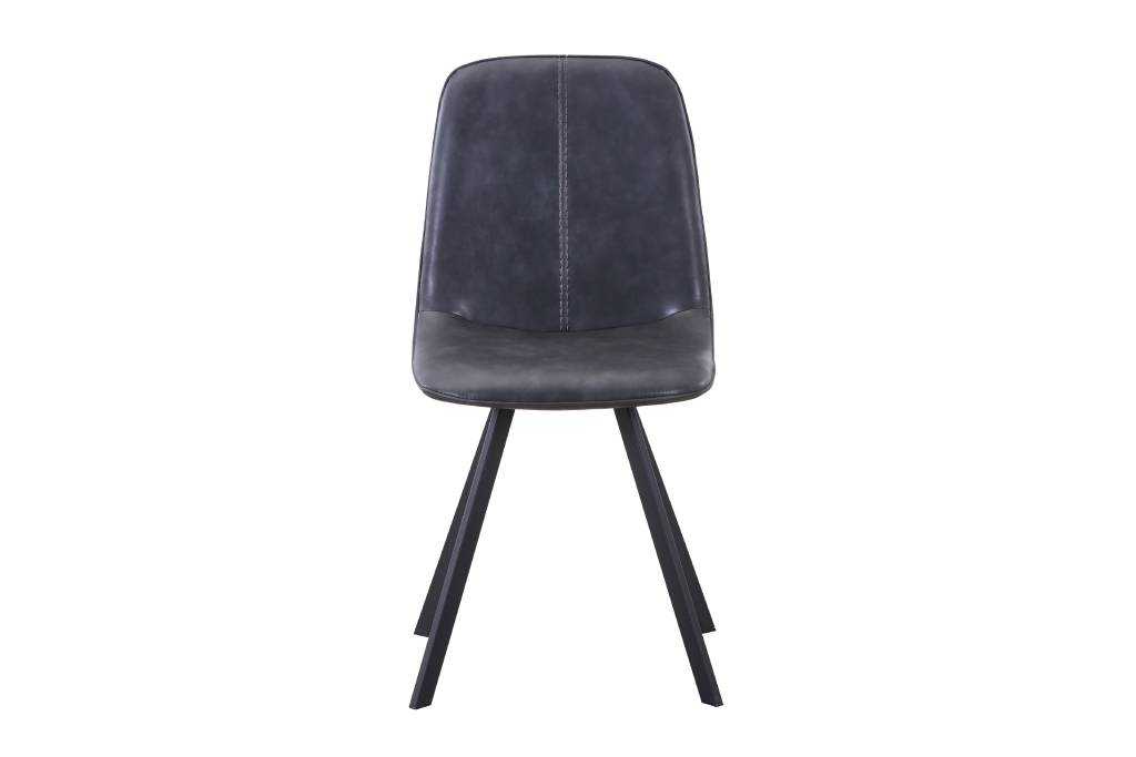 VI Agnes PU Leather Dining Chair with Metal Legs