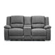 VI Captain 2 Seater Fabric Recliner Lounge with Console