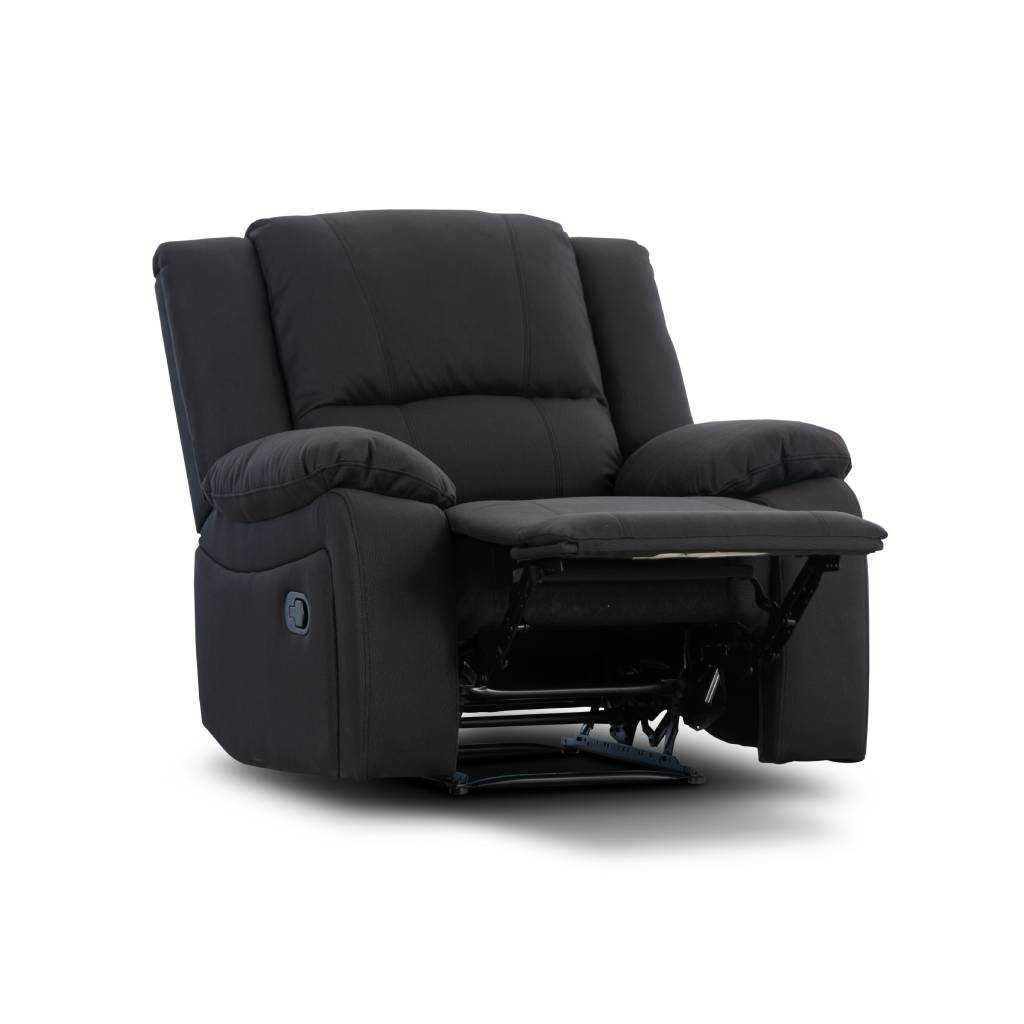 VI Captain Fabric Upholstered Single Manual Recliner Sofa