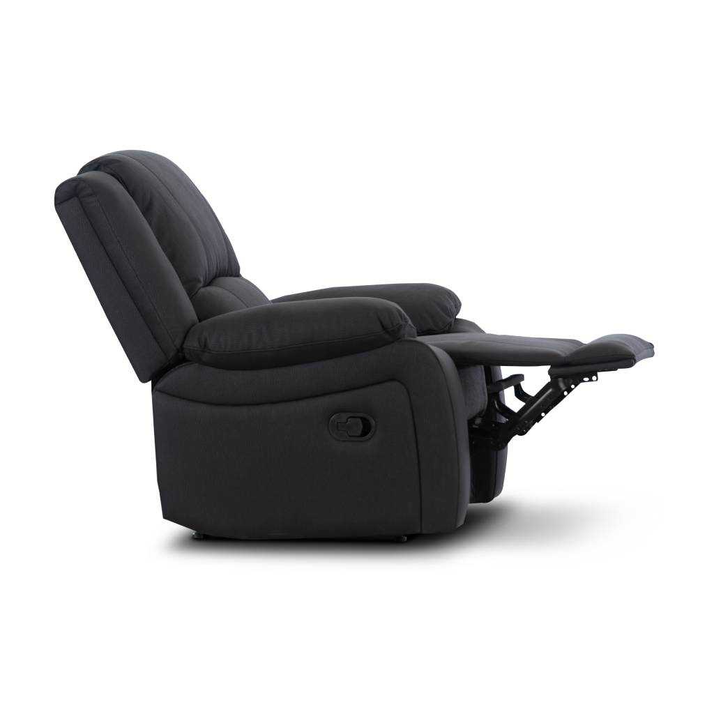 VI Captain Fabric Upholstered Single Manual Recliner Sofa