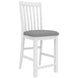 VI Hamilton Solid Timber Bar Chair with Fabric Seat