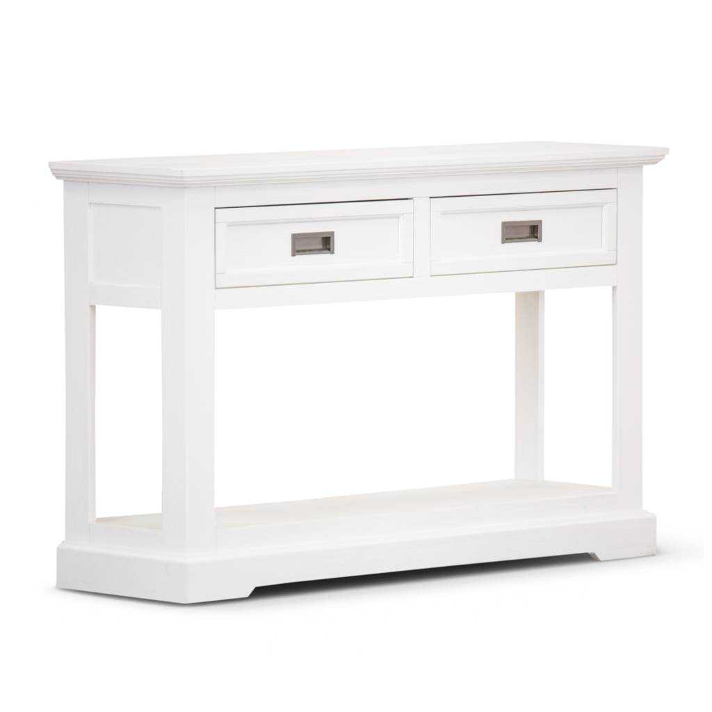 VI Coastal Console Table with 2 Drawers