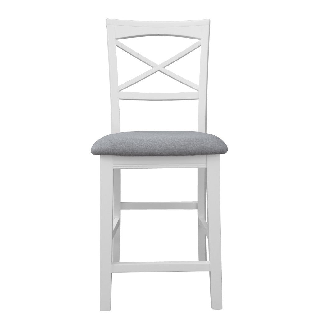 VI Hamilton Solid Timber Fabric Seat Bar Chair