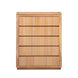 VI Highland Oak Timber Framed 5 Drawer Tallboy