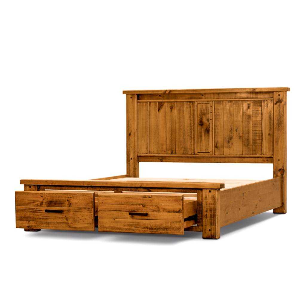 VI Outback Solid Timber Bed with Storage