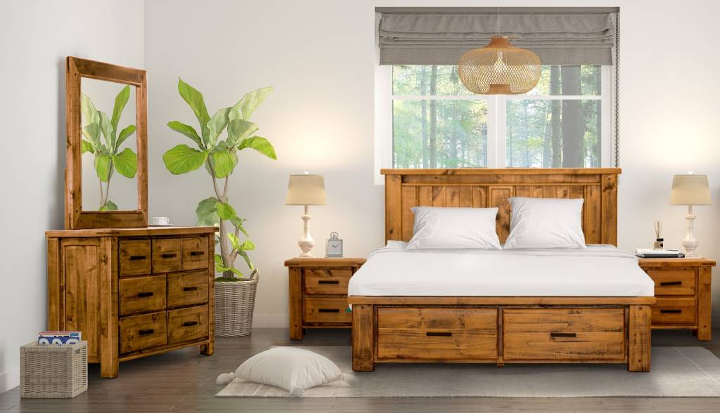 VI Outback Solid Timber Dresser with 3 over 4 drawers