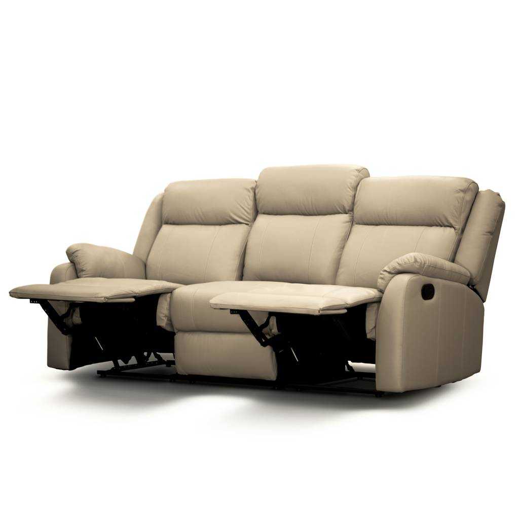 VI Paramount 3 Seater Leather Lounge