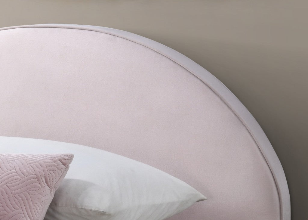 VI Alix Fabric Upholstered Timber Leg Bed