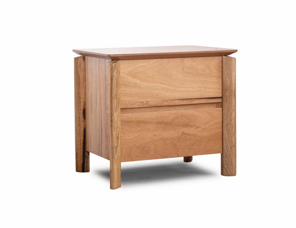 VI Atherton Solid Timber 2 Drawer Bedside