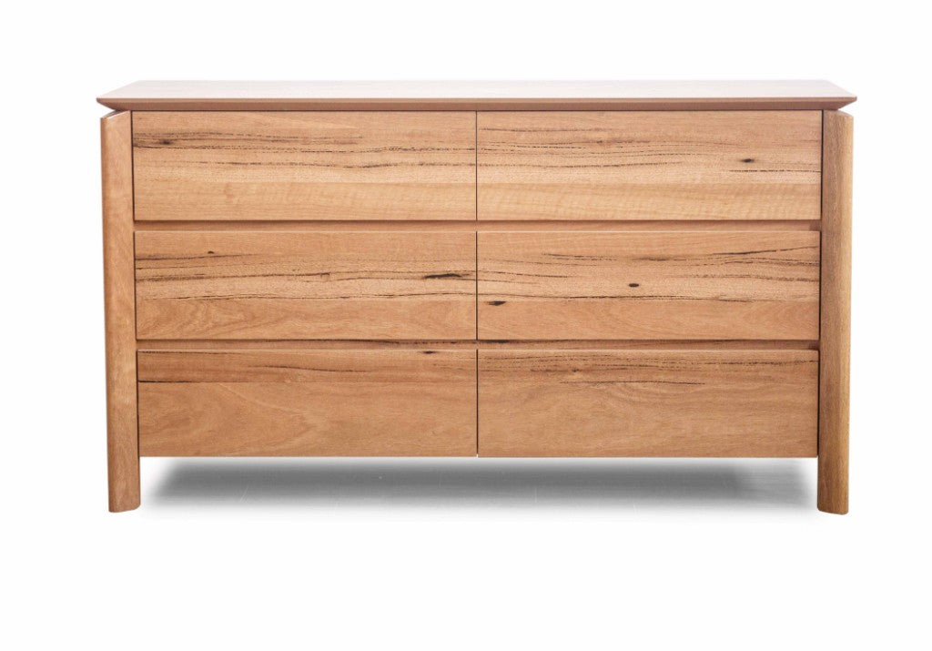 VI Atherton Solid Timber 6 Drawer Dresser