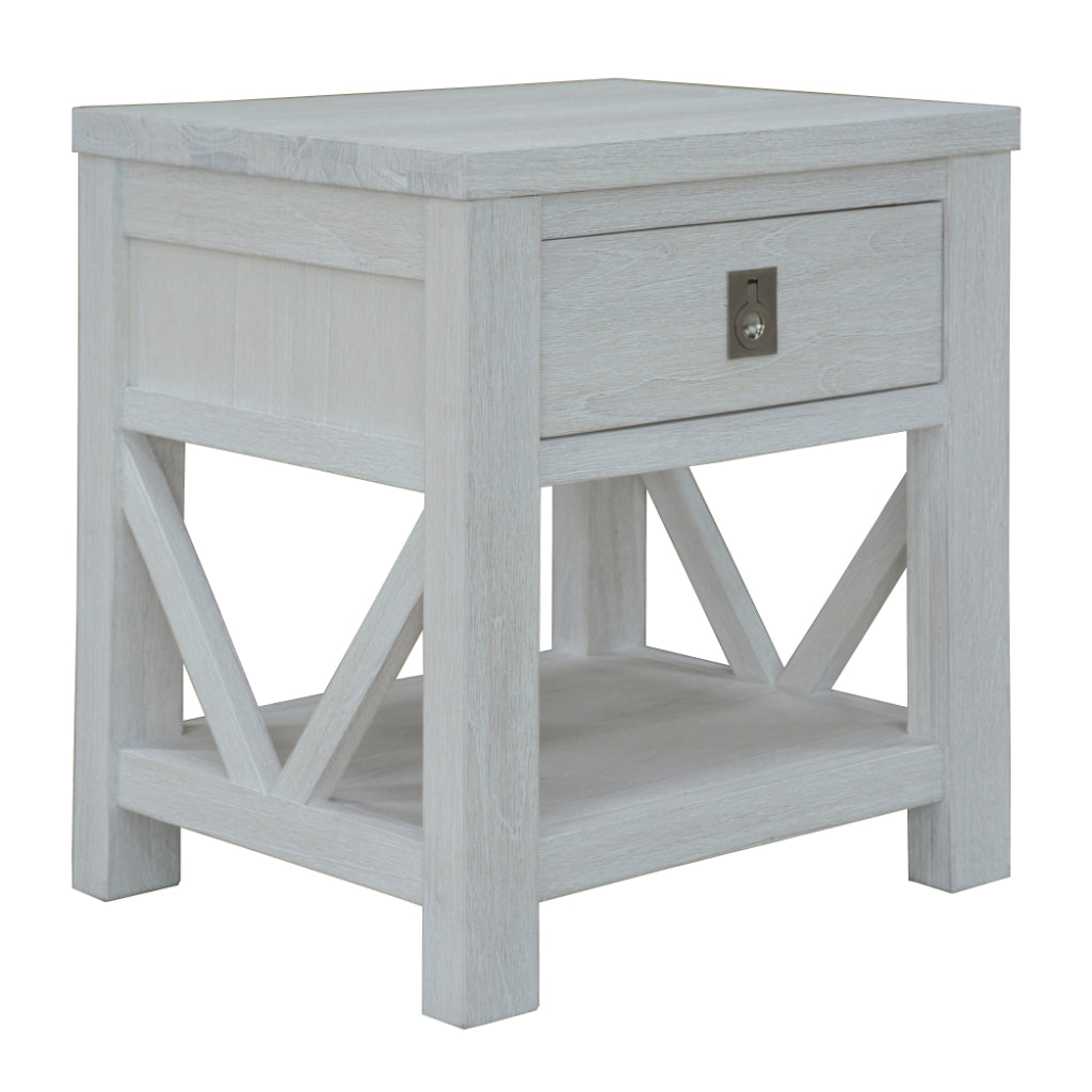 VI Atlantic Solid Timber Single Drawer Bedside