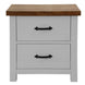 VI Barnie 2 Drawer Bedside Table