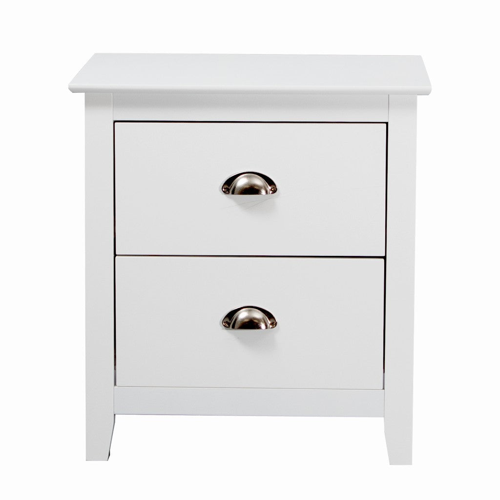 VI Costway 2 Drawer Bedside Table
