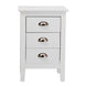 VI Costway 3 Drawer Bedside Table