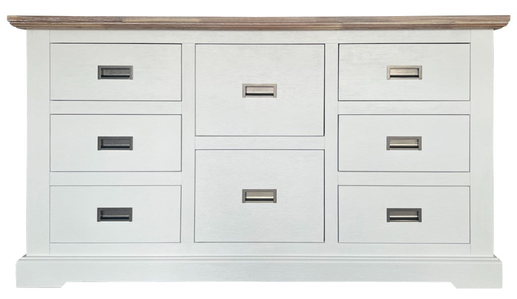 VI Folkestone Solid Timber 8 Drawer Dresser