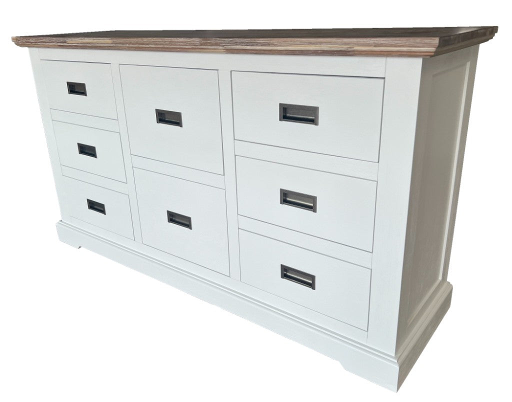 VI Folkestone Solid Timber 8 Drawer Dresser