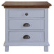 VI Lynbrook 3 Drawer Bedside Table