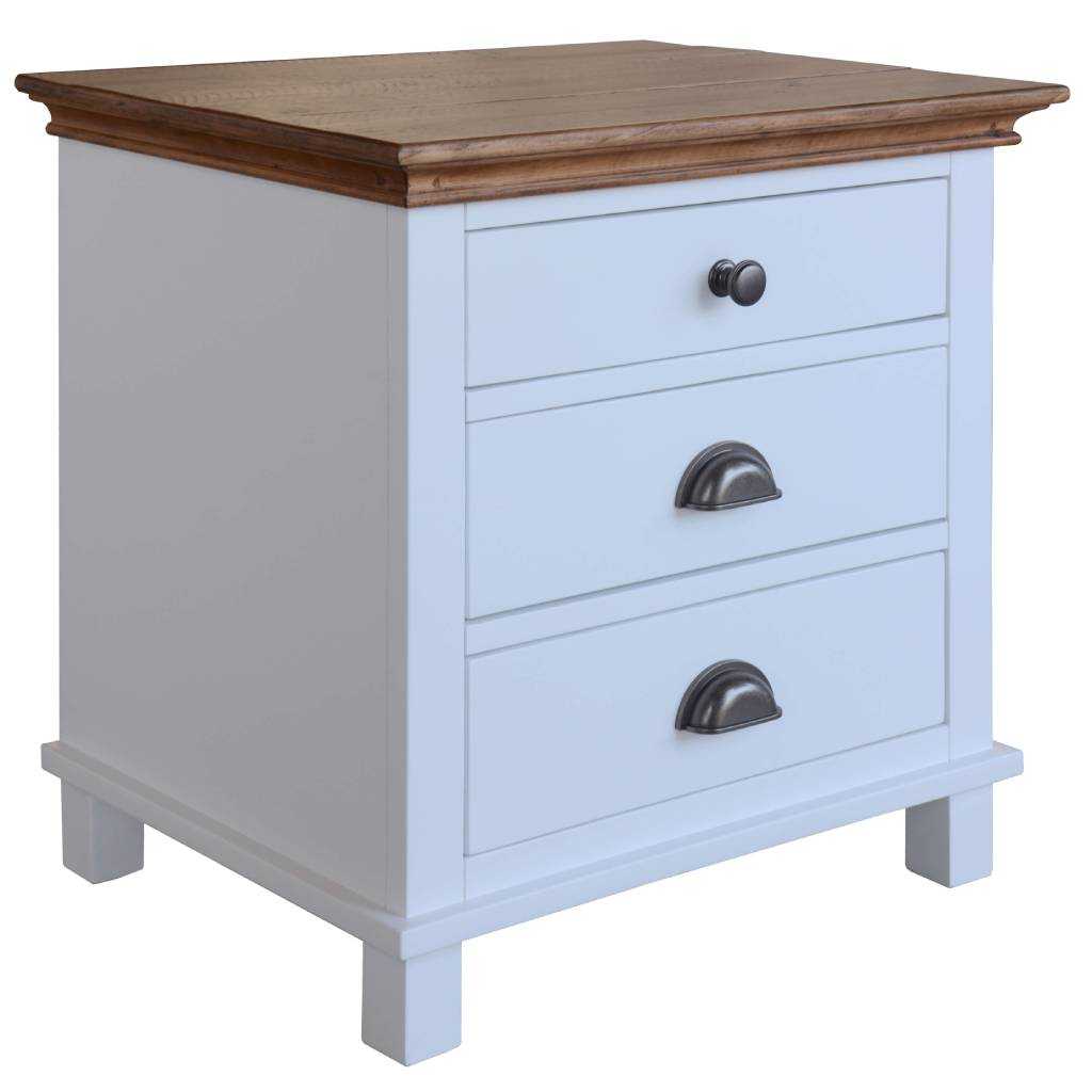 VI Lynbrook 3 Drawer Bedside Table