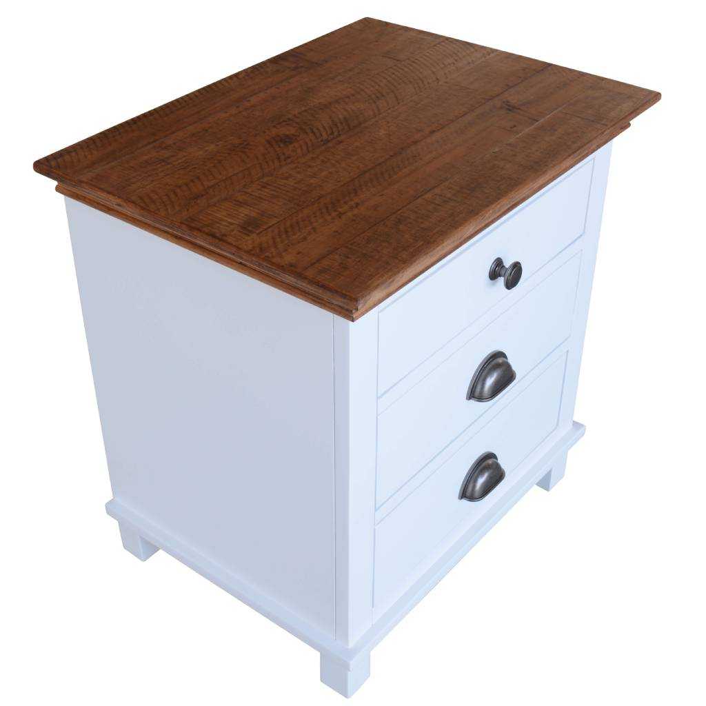 VI Lynbrook 3 Drawer Bedside Table