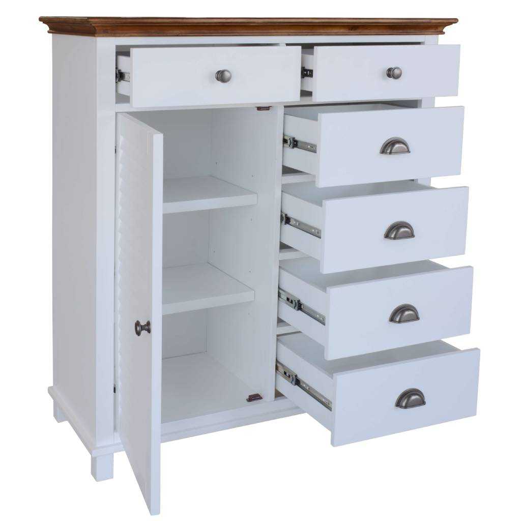 VI Lynbrook Tallboy with 6 Drawers and 1 Door
