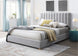 VI Marcus Fabric Upholstered Timber Leg Bed