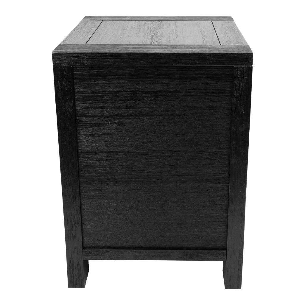 VI Messina Bedside with 2 Drawers - Black