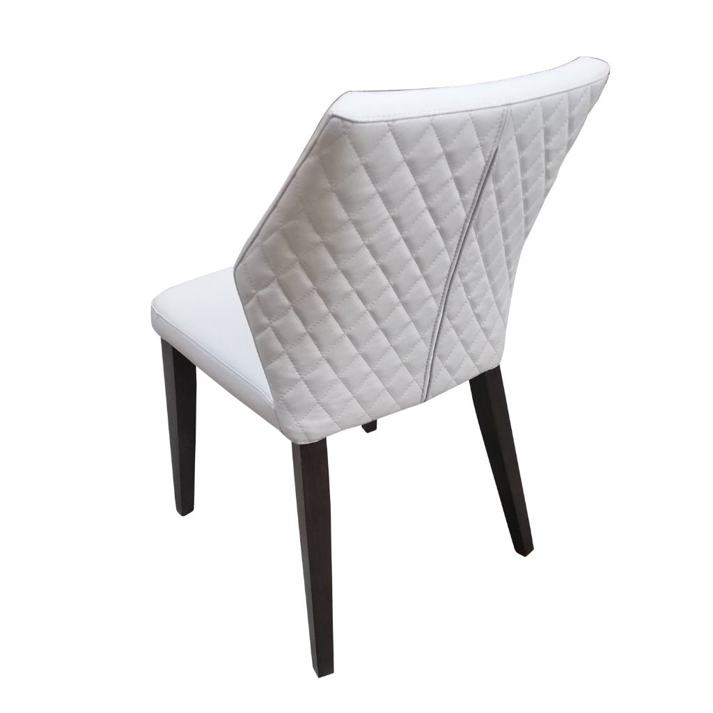 VI Aires Leather Upholstered Timber Leg Dining Chair