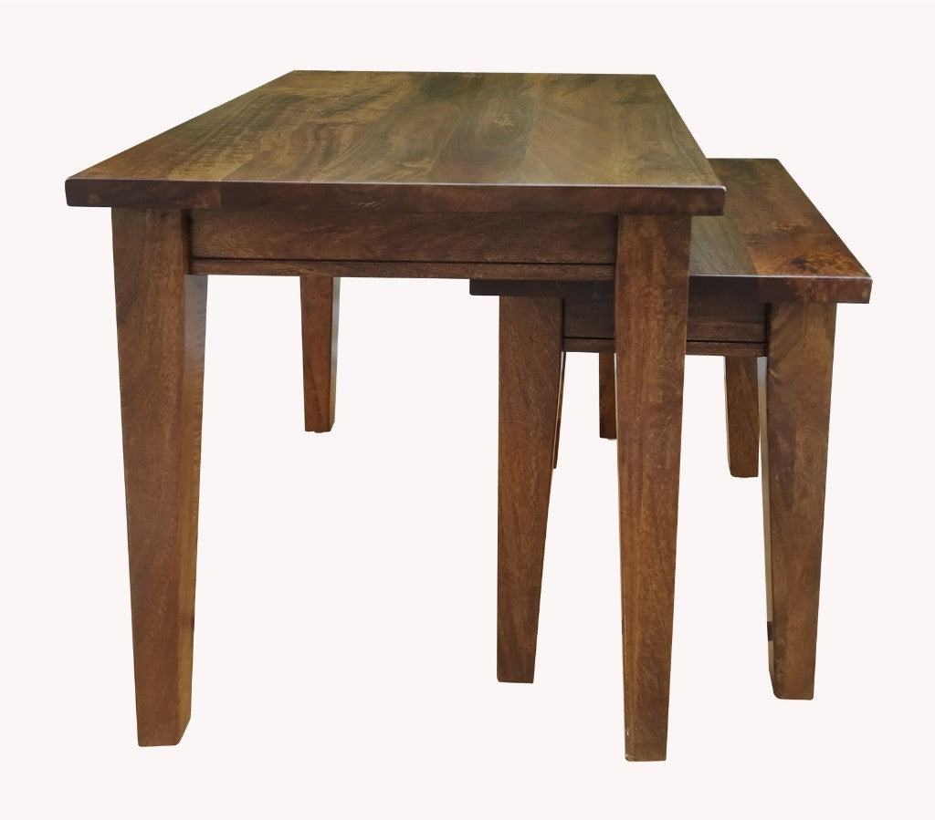 VI Antica Solid Timber Nest of 2 Side Tables