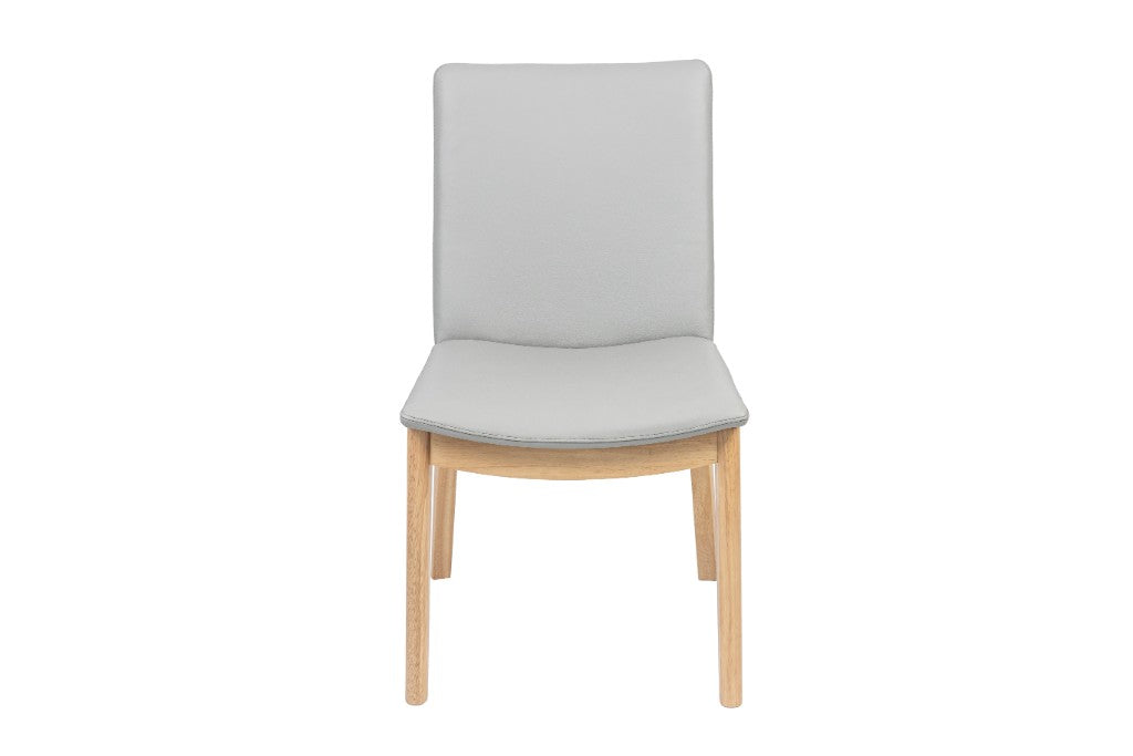 VI Boca Leather Dining Chair with Tiber Legs