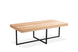 VI Boston Solid Timber Top Metal Base Coffee Table