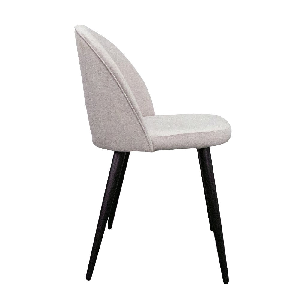 VI Channon Fabric Upholstered Metal Leg Dining Chair