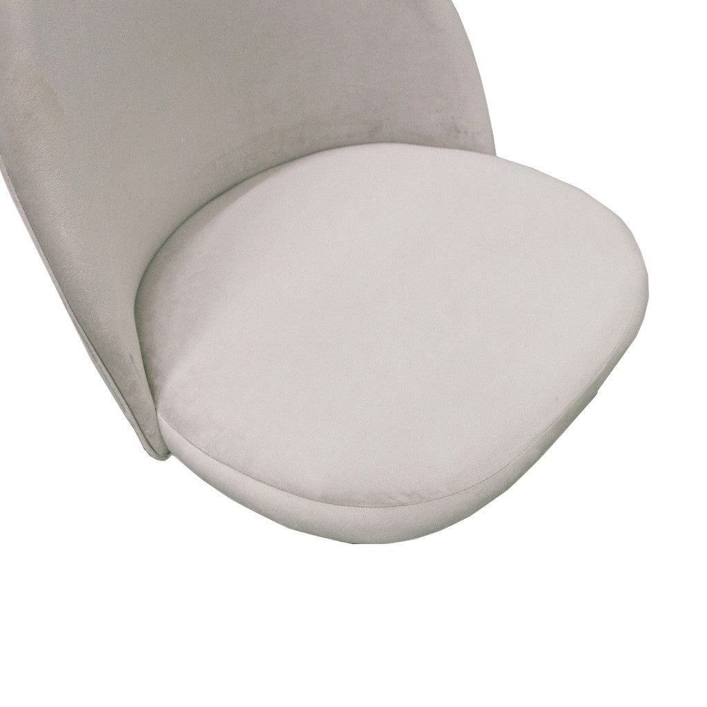 VI Channon Fabric Upholstered Metal Leg Dining Chair