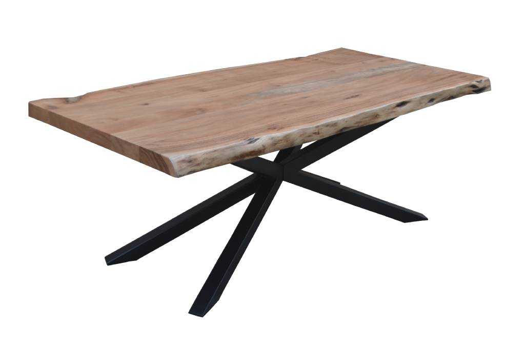 VI Elba Solid Timber Metal Legs Coffee Table