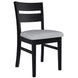VI Ella Fabric Seat Solid Timber Dining Chair