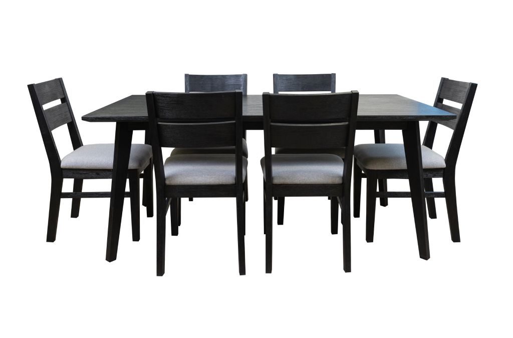 VI Ella Solid Timber 1.8 Meter Dining Table and 6 Chairs Set