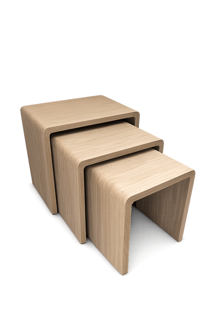 VI Farrah MDF 3 Piece Nest of Coffee Tables