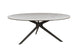 VI Flip Ceramic Top Metal Leg Round Coffee Table