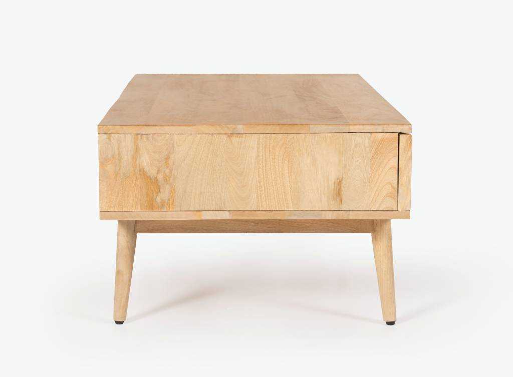 VI Flute 1 Drawer Coffee Table